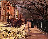 Beacon Street Boston by Theodore Robinson